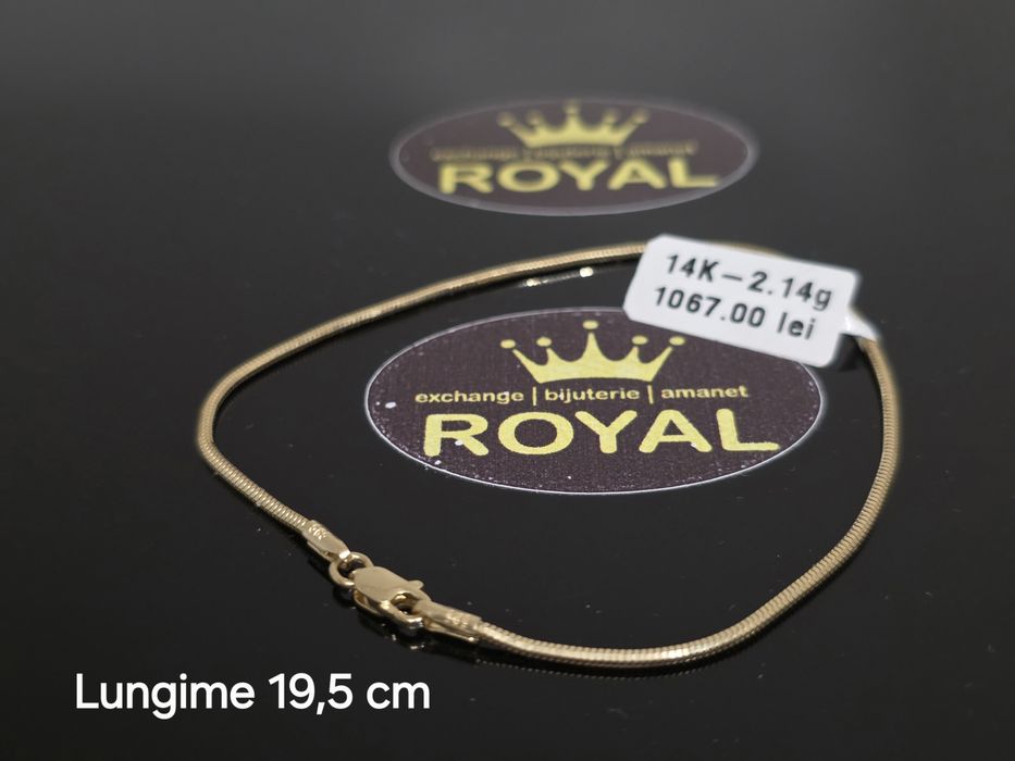 Bijuteria Royal: Brățară aur 14k/2.14 gr
