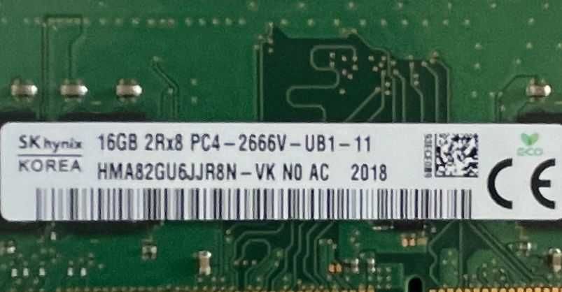 Оперативная память  ОЗУ 16GB DDR4 2666MHz SK hynix