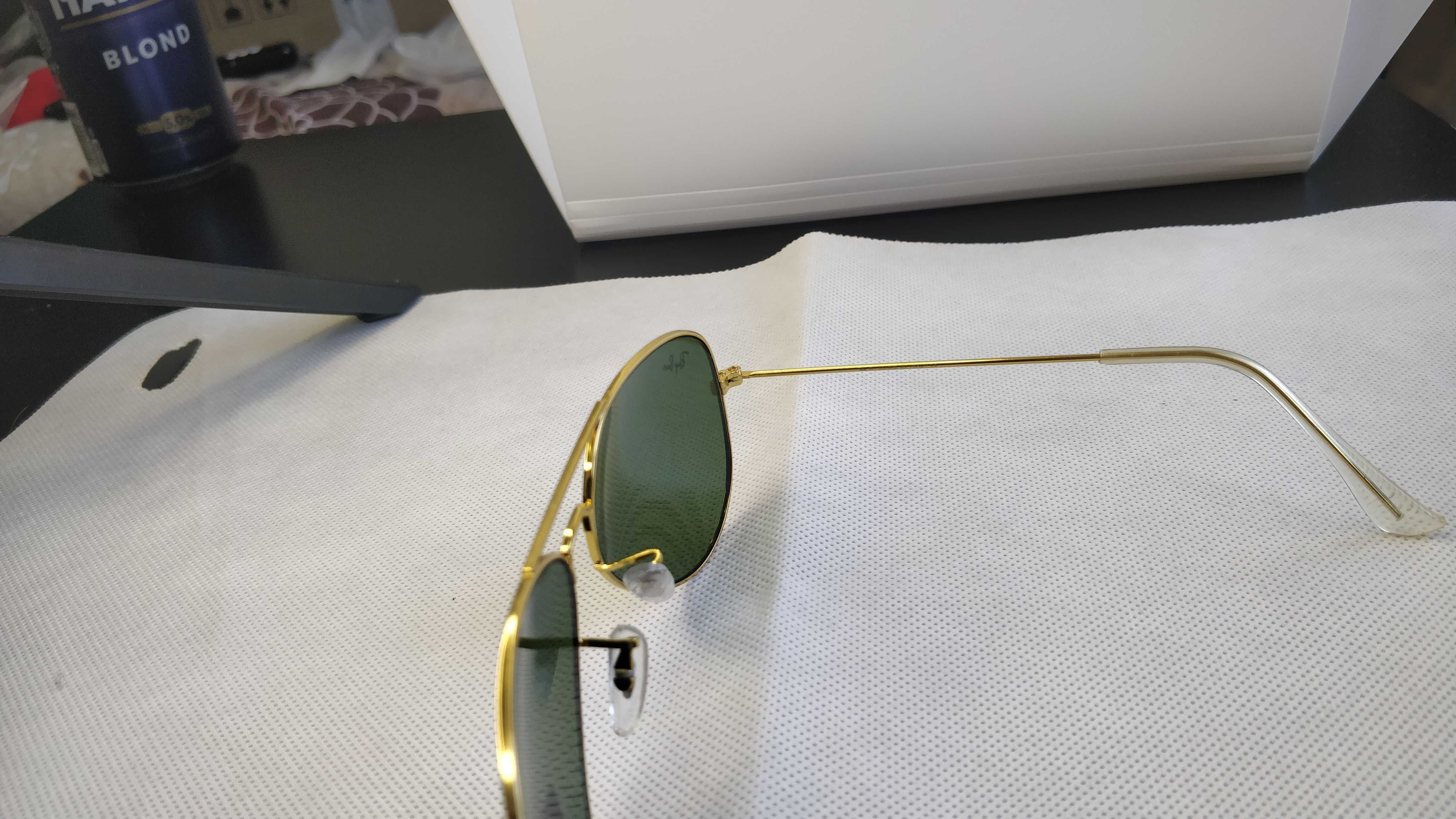 Ochelari de soare RAY BAN RB 3025 AVIATOR lentila verde