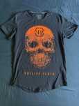 Tricou Philipp Plein original L,  craniu portocaliu, stare foarte bună