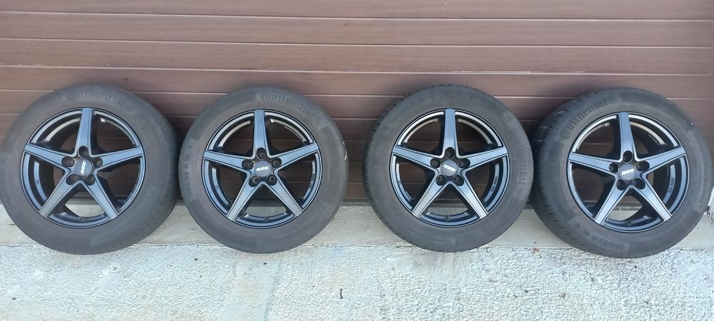 Jante aliaj negre Alutec 5x100 R16 6,5J ET48 VW Audi Skoda Seat