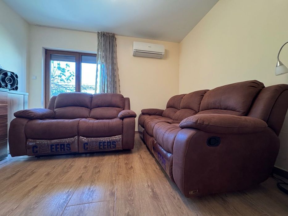 Диван двойка и тройка и фотьойл Cheers с релакс механизъм