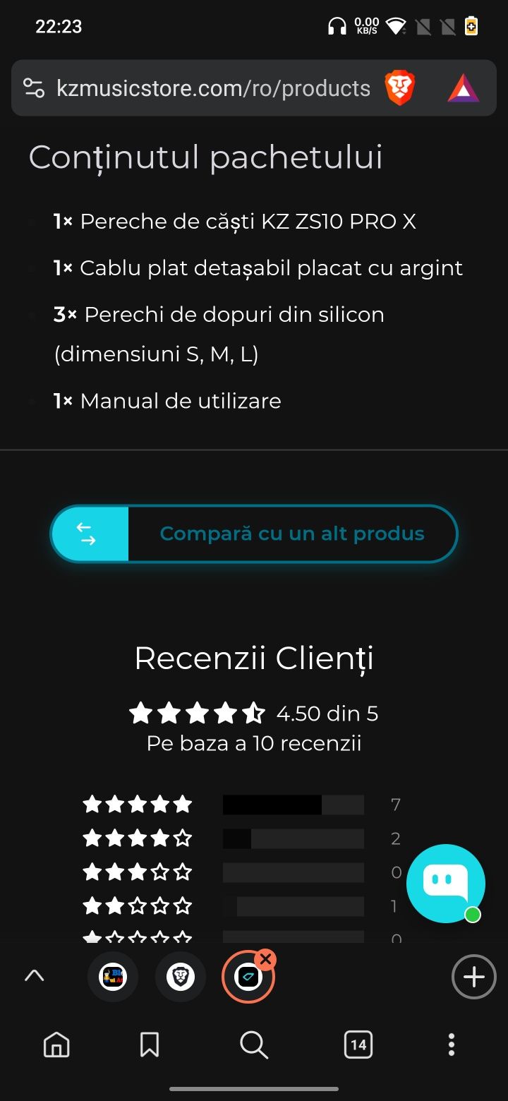 Casti IEM KZ SZ10 PRO X noi,desigilate