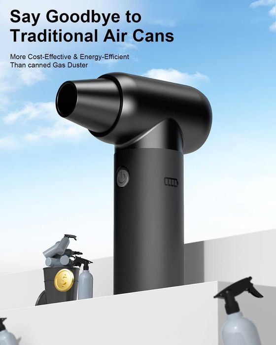 Suflanta electrica praf 3 viteze 180000 RPM cu acumulator 9000 mAh