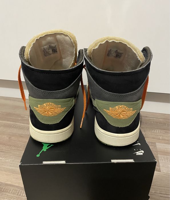 Air Jordan 1 Mid Anthracite Light Olive