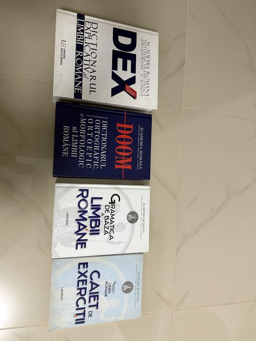 Set cărți limba română - DEX + DOOM +Gramatică + Caiet ( Ediția 2016 )