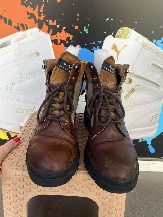 Кожени боти Pepe Jeans номер 43