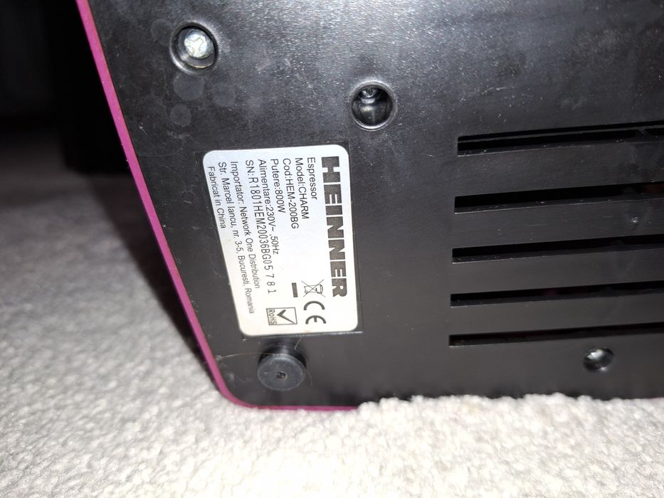 Espressor manual Heinner Charm HEM-200BG  / 800 W
Pu