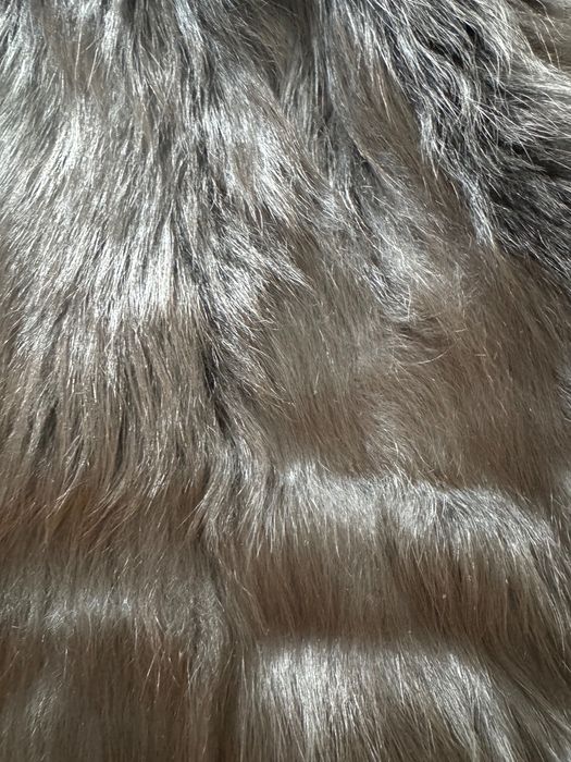 естествена кожа с косъм елек