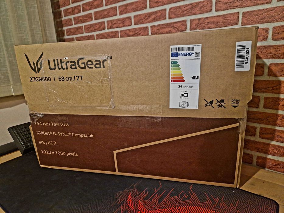 Монитор LG 27GN600 IPS, 144Hz, HDR, FHD, 1ms, 350cd/m2