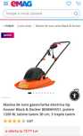 Masina de tuns gazon/iarba electrica tip hoover Black & Decker BEMWH55