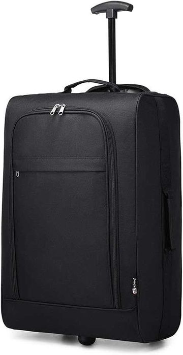 KONO лека ръчна куфарче на колелца 53x36x18 см черен