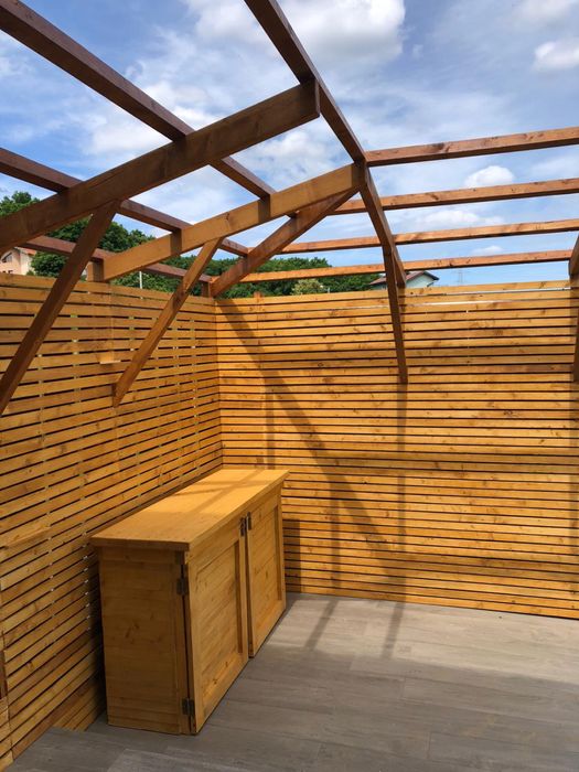 Case Cabane Terase Foisoare Balansoare Lemn rotund calibrat