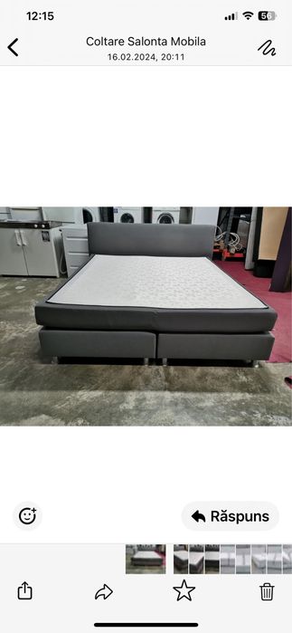 Vand pat dormitor 1,80/200  cu telecomanda