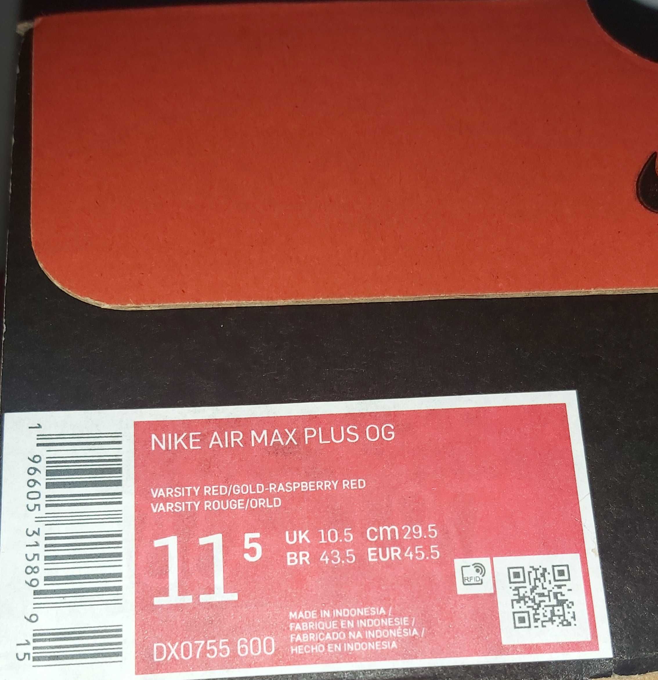 Nike Air Max Plus TN OG "Raspberry Red" - Номер 45.5