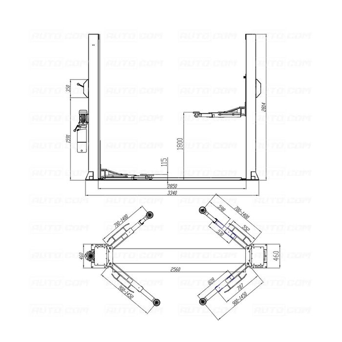 Elevator auto profesional !!NOU!! REIHMANN model RHM 242 M1 12500 Lei
