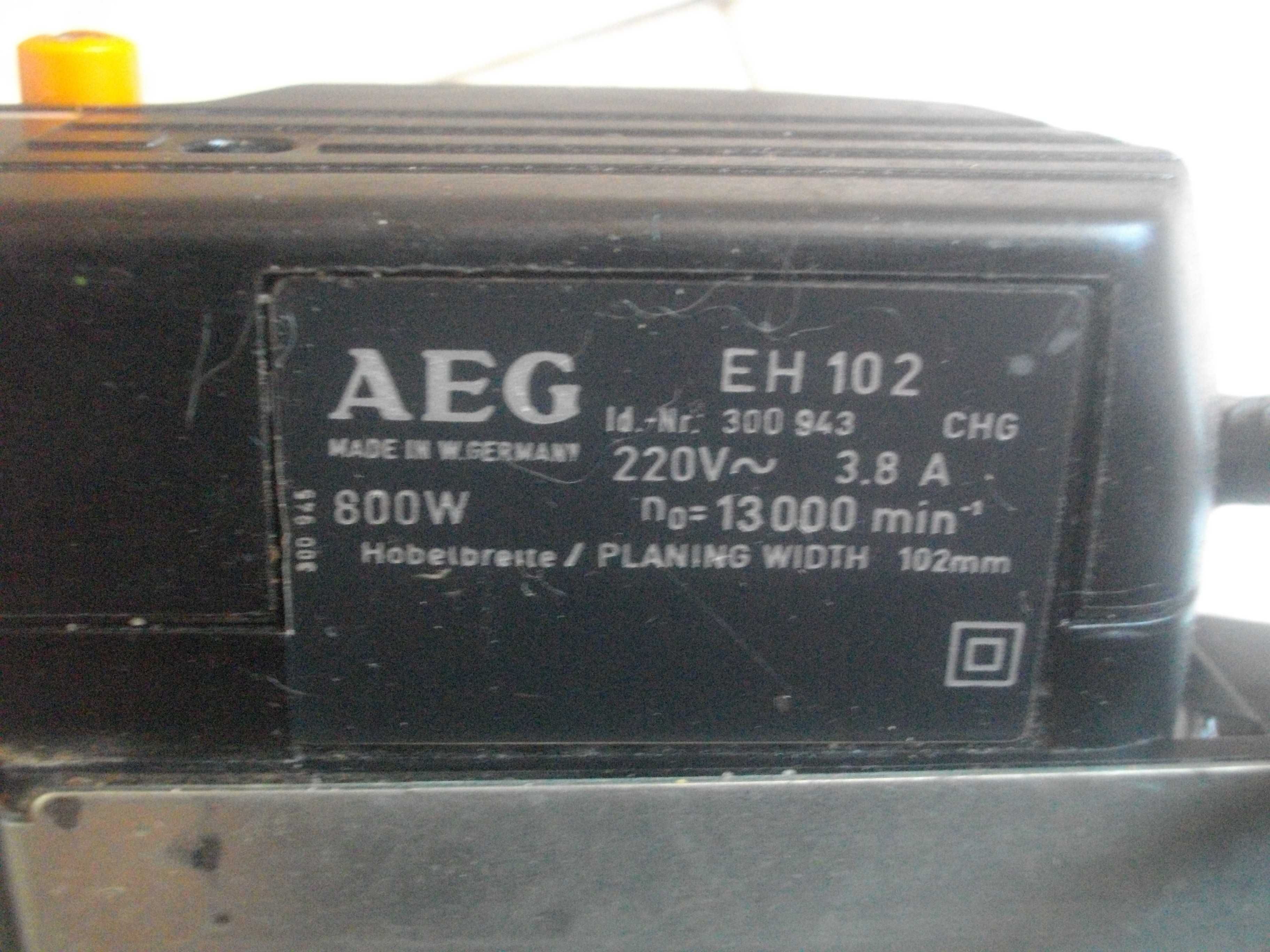 Профи Ел. Ренде Хобел 850W-600W AEG ELU T.I.P Германия/Швейц Нож 102мм