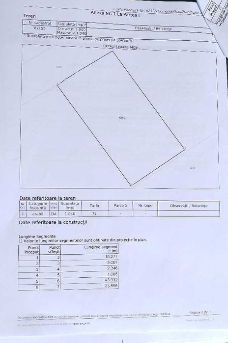 Teren Mozaceni, sat Zidurile, asfalt, dubla deschidere, utilitati