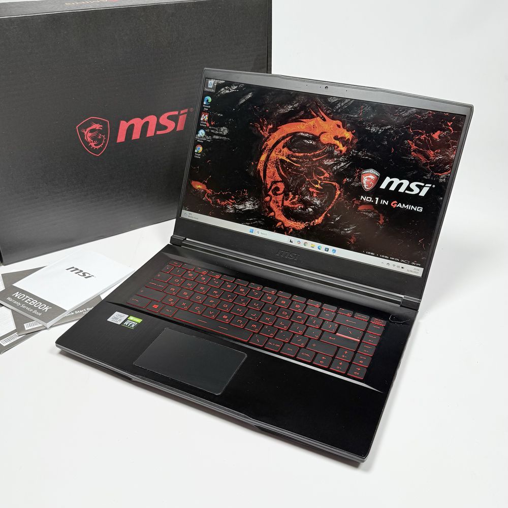 MSI Thin/15,6” 144Hz IPS/RTX 2060 6GB/i5-10300H/16GB RAM/512GB NVMe
