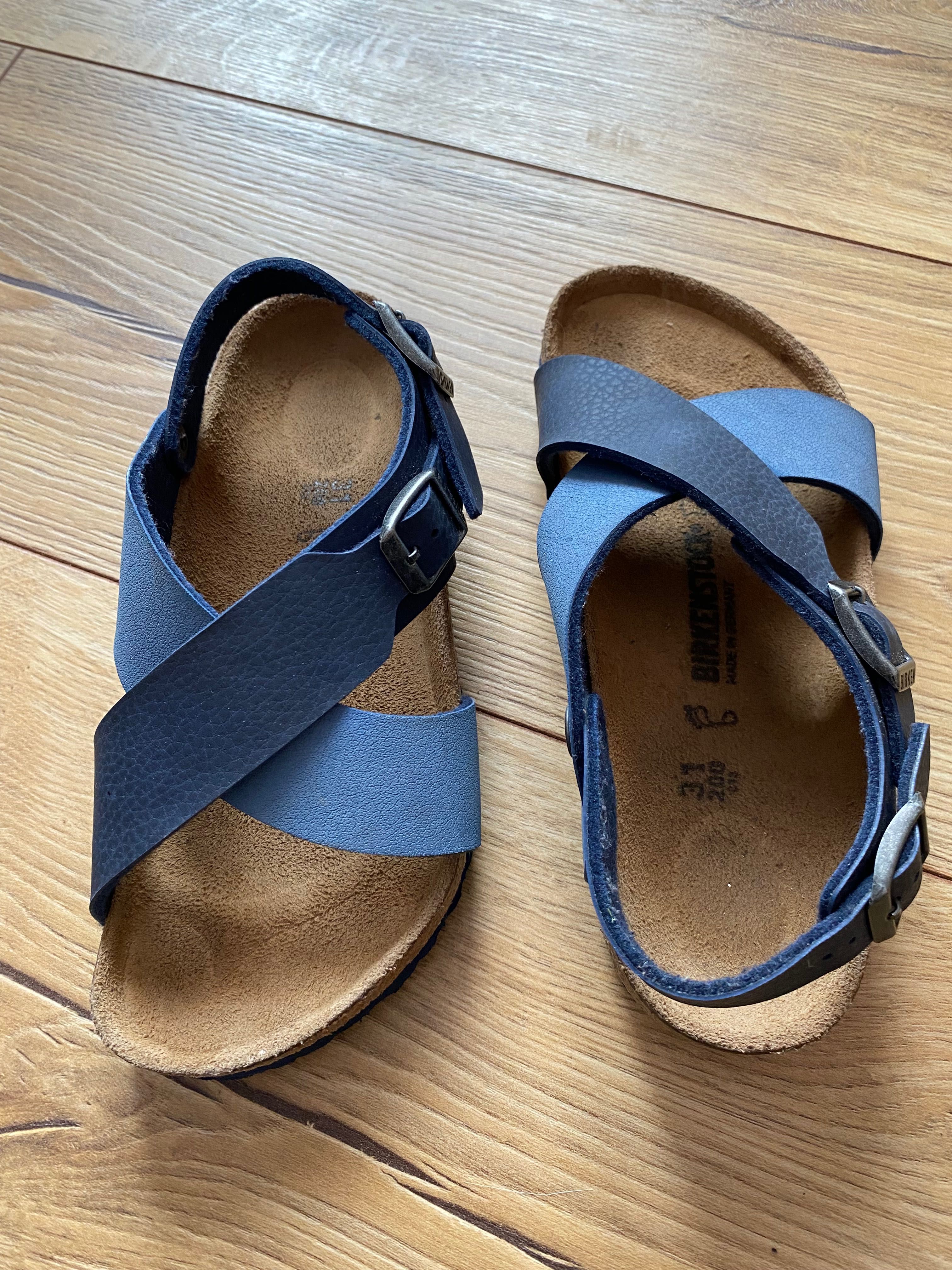 BIRKENSTOCK-sandale originale , piele, marimea 31, de copii ( fete)