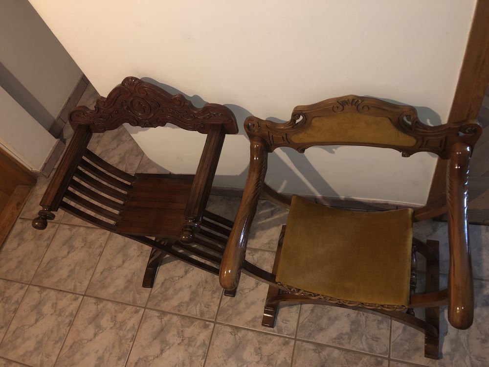 Jilt,scaun francez sculptat in lemn masiv