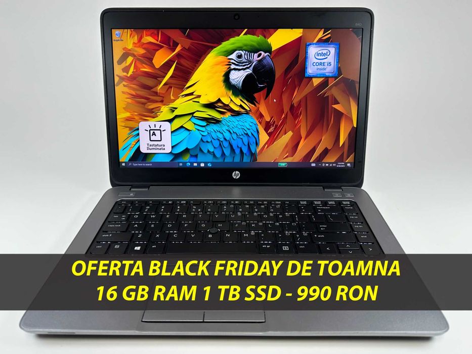 Laptop HP EliteBook i5 16 gb ram 1 tb ssd 14 inch Garantie 12 luni