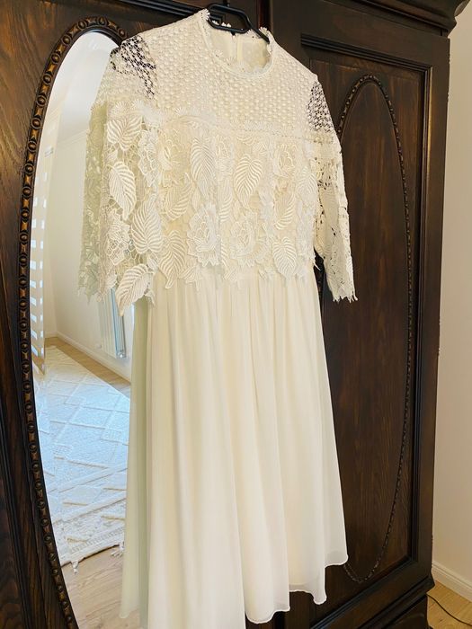 Rochie Little Mistress, elegantă, dantelă și mătase