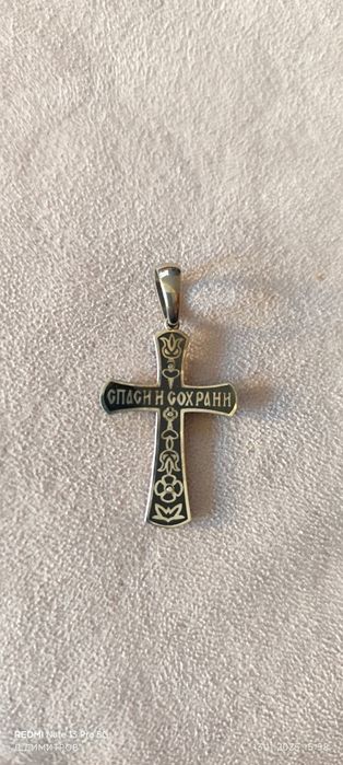 Мъжки сребърен кръст! Чисто нов!!!