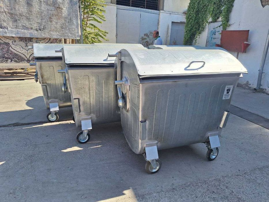 Мусорный бак 1100л Оценковка и пластик