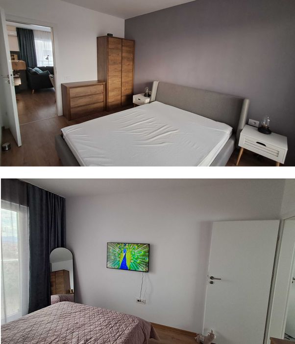 2 camere, utilat-mobilat, 3 balcoane, garaj subteran