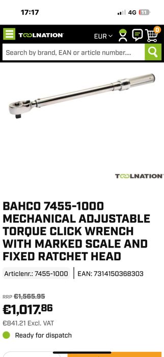 Vand cheie dinamometrica