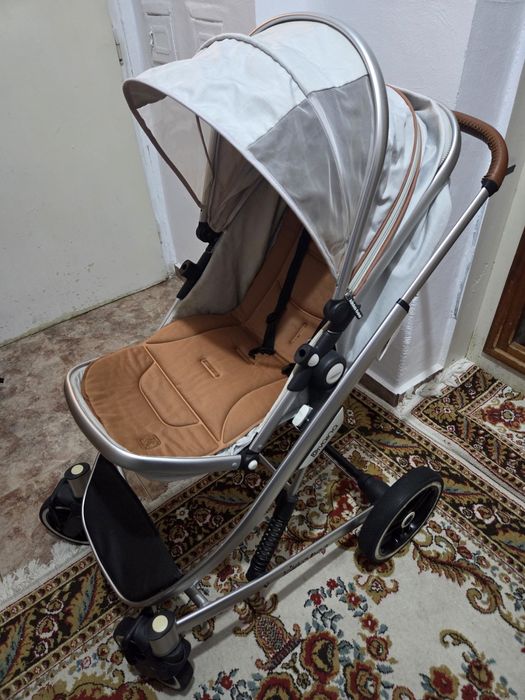 Kikka Boo - Бебешка количка 'Divaina' 3в1 Melange grey + чанта