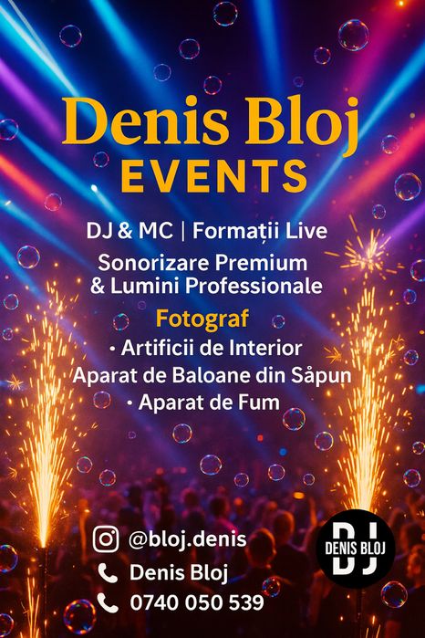 DJ Denis Bloj Events – Muzică și atmosferă pentru orice petrecere