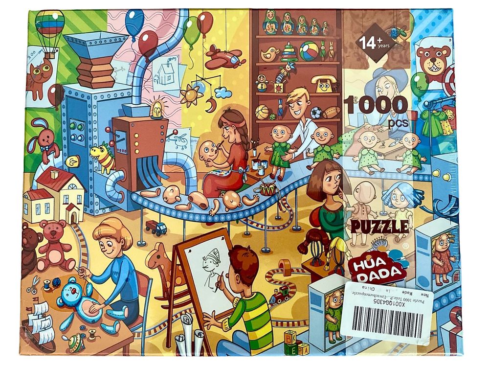 Puzzle 1000 piese - Fabrica de jucarii. NOU!