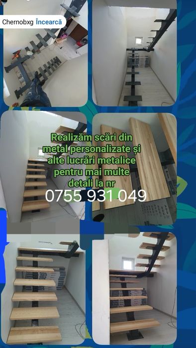 Gard din fer forjat si scari metalice