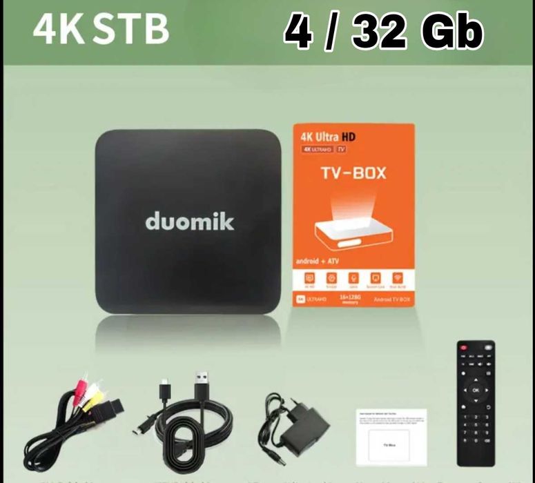 Новый медиаплеер Android TV 4+32Gb