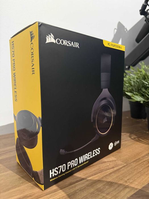 Casti gaming wireless Corsair HS70 PRO, surround 7.1 Cream
