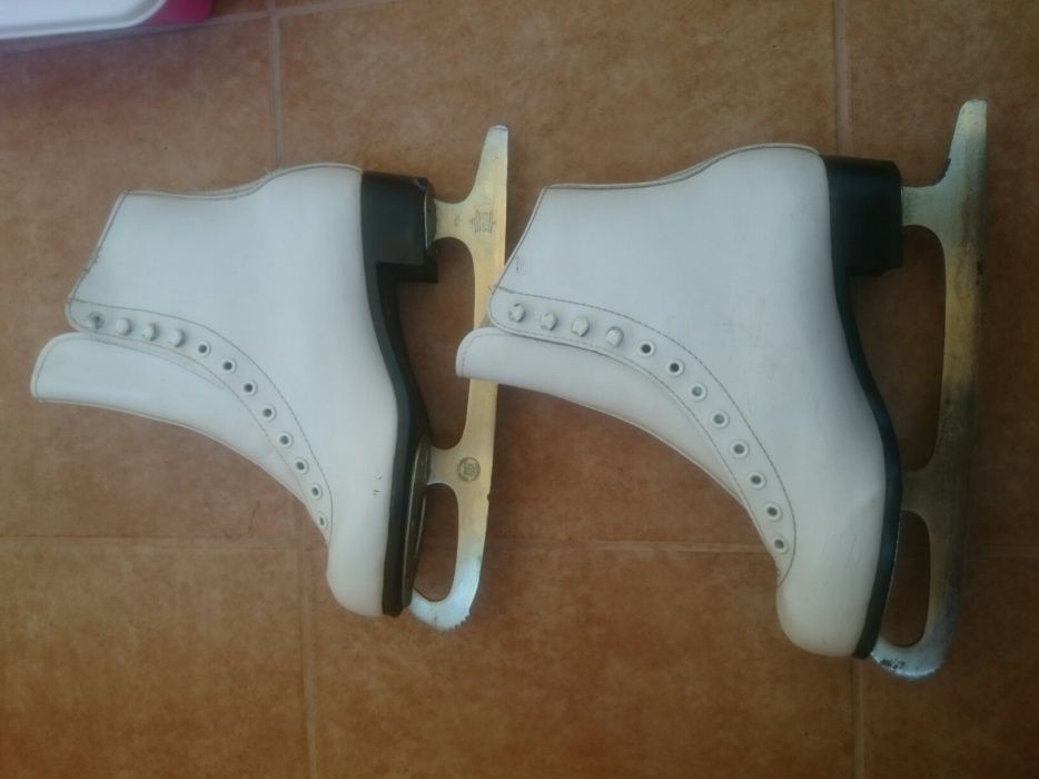 patine piele alba 38