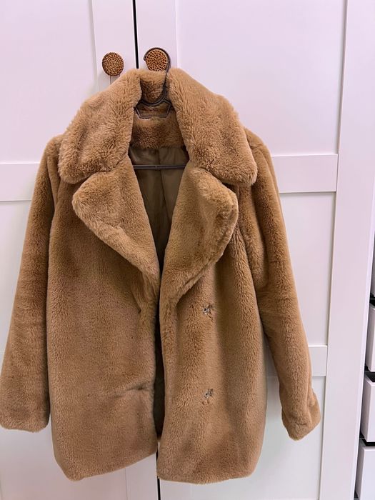 Дамско кафяво палто