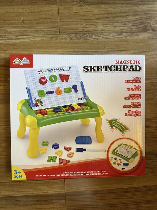 Jucarie educativa tablita de scris si litere magnetice, 2 in 1, NOUA