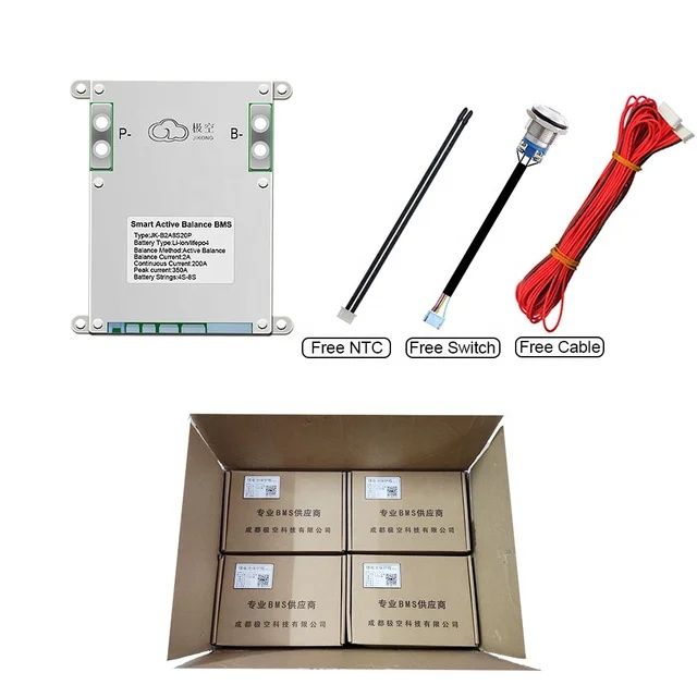 BMS JK 200A 150A 100A 8s 24V cu Display Ecran Egalizare activa 1A