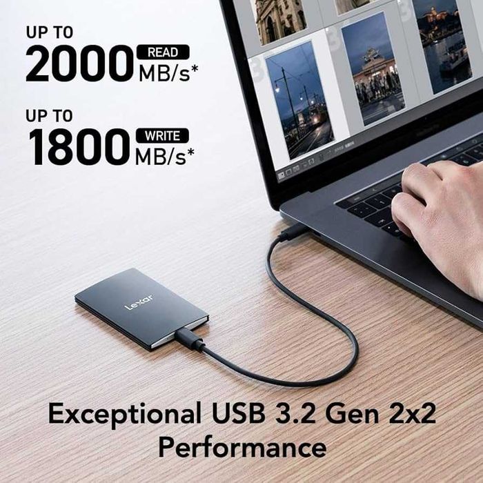 Внешний SSD-накопитель Lexar SL500 Magnetic Set 2TB USB 3.2 Gen 2x2