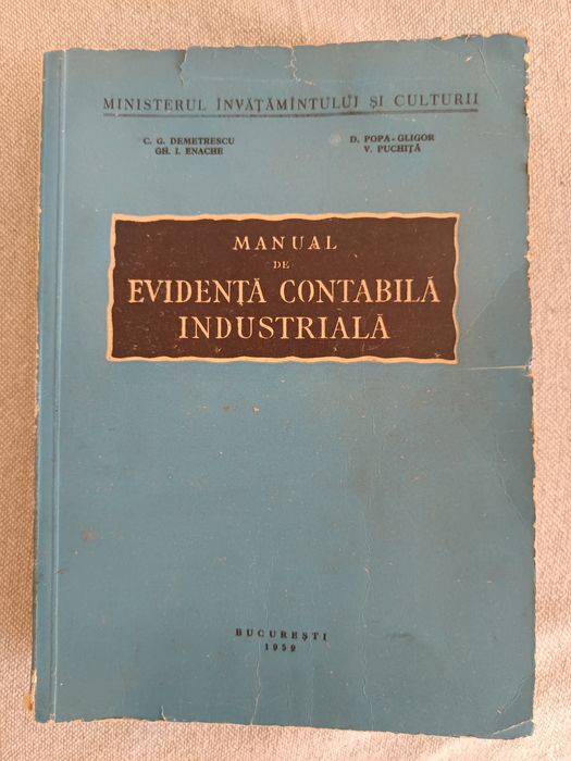 Carte contabilitate industriala