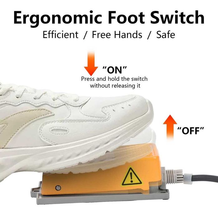 Comutator cu pedală de picior de 250V 15A