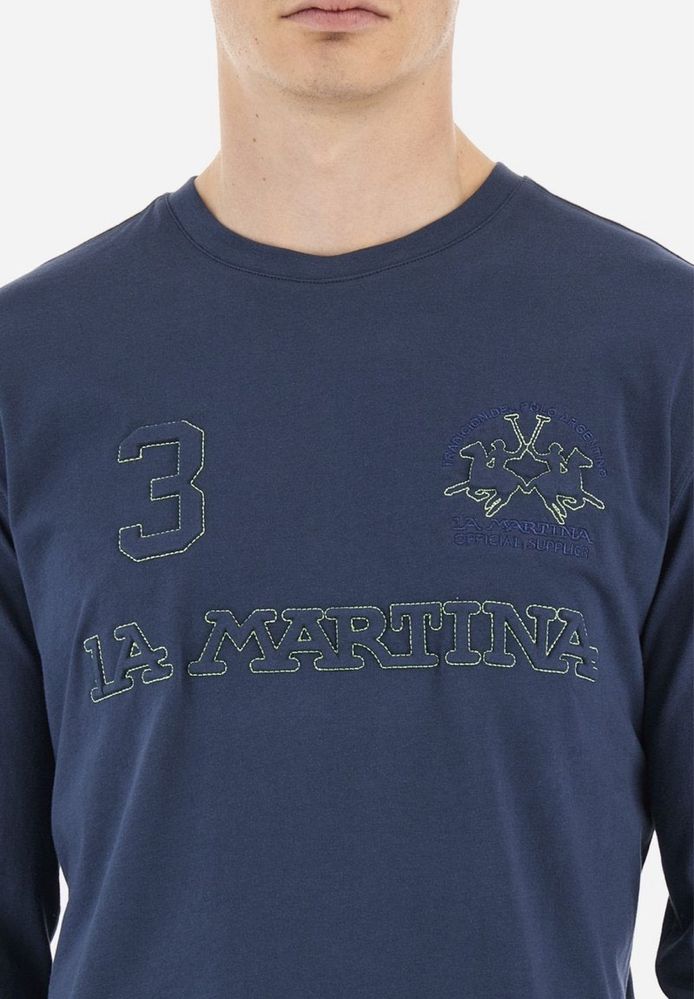 Оригинална мъжка блуза La Martina WMR306 JS206 Navy