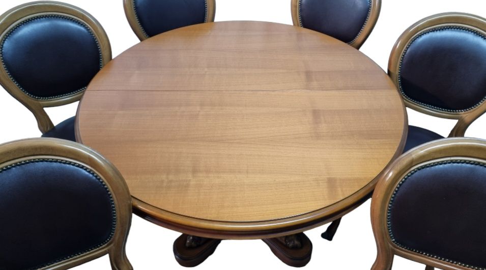 Masa cu scaune din lemn masiv IMPECABILE