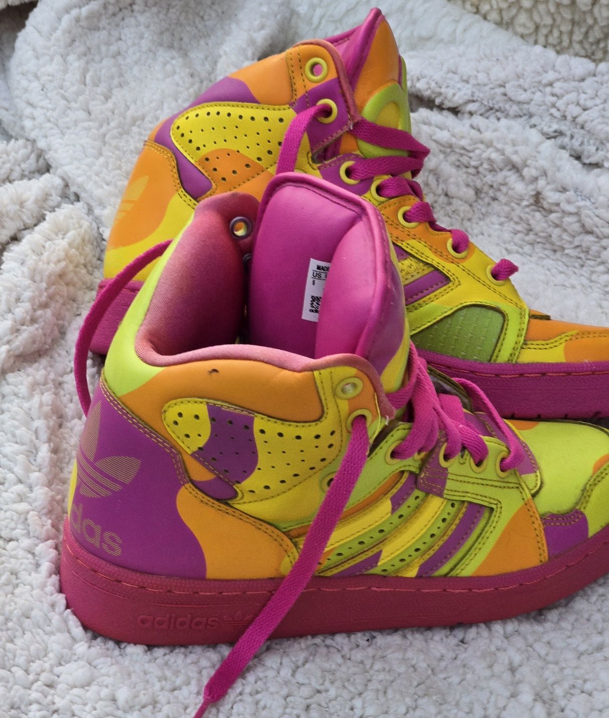 Adidas Jeremy Scott оригинални дамски сникърси естествена кожа 37 1/3
