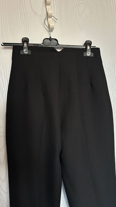 Черен панталон висока талия НОВ Zara