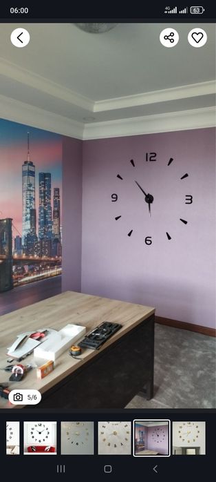 Настенные часы 3Д 
гарантия на механизм 6 месяца 
. Размеры от 0,60 до