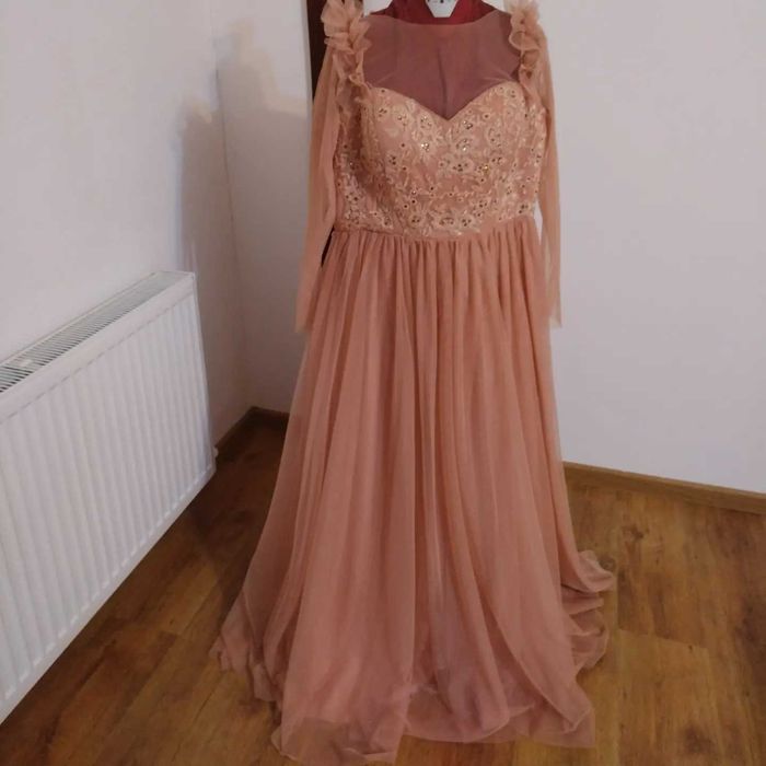 Rochie de seara roz pal